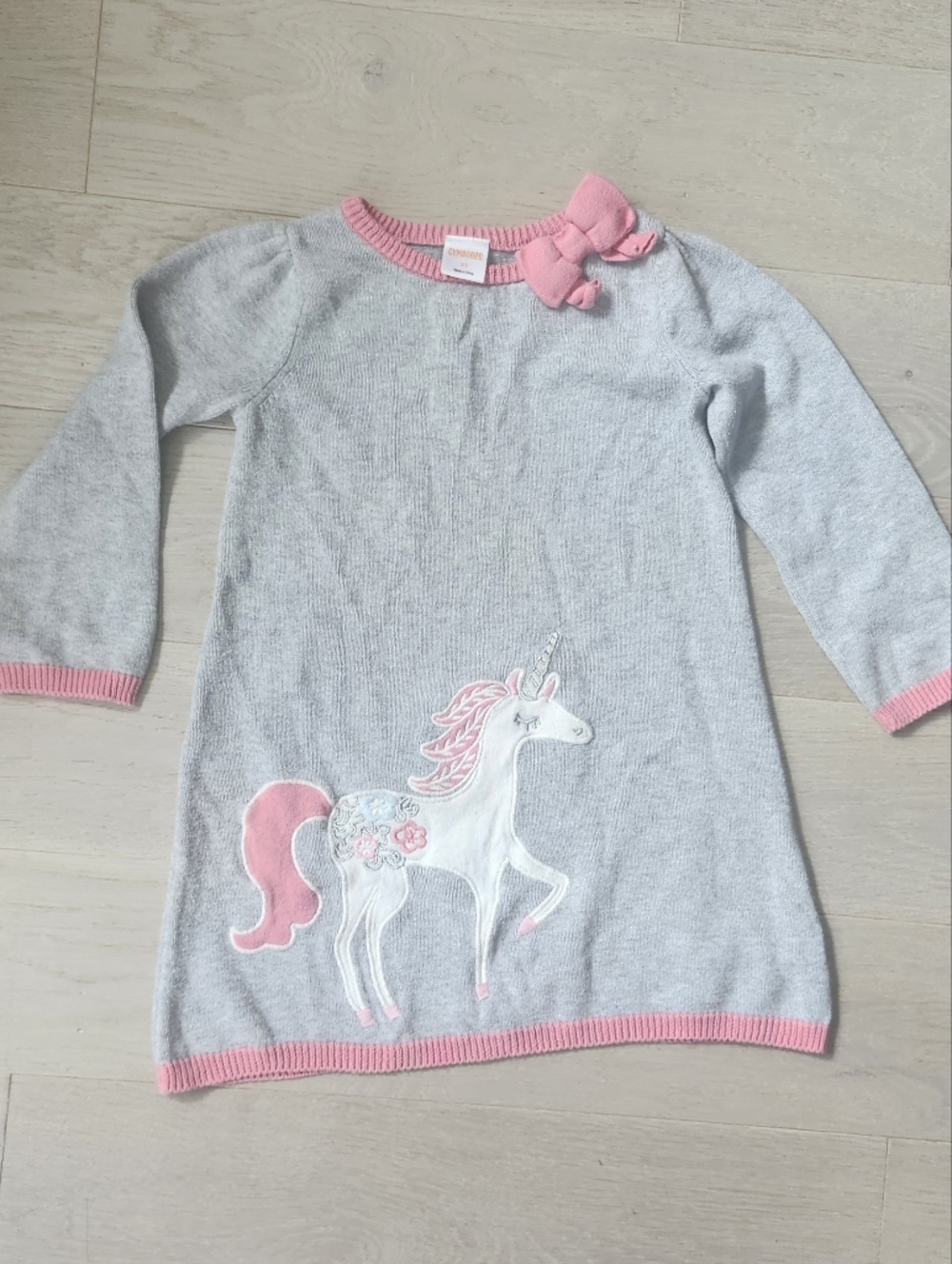 Gymboree Unicorn Knit Dress 3T